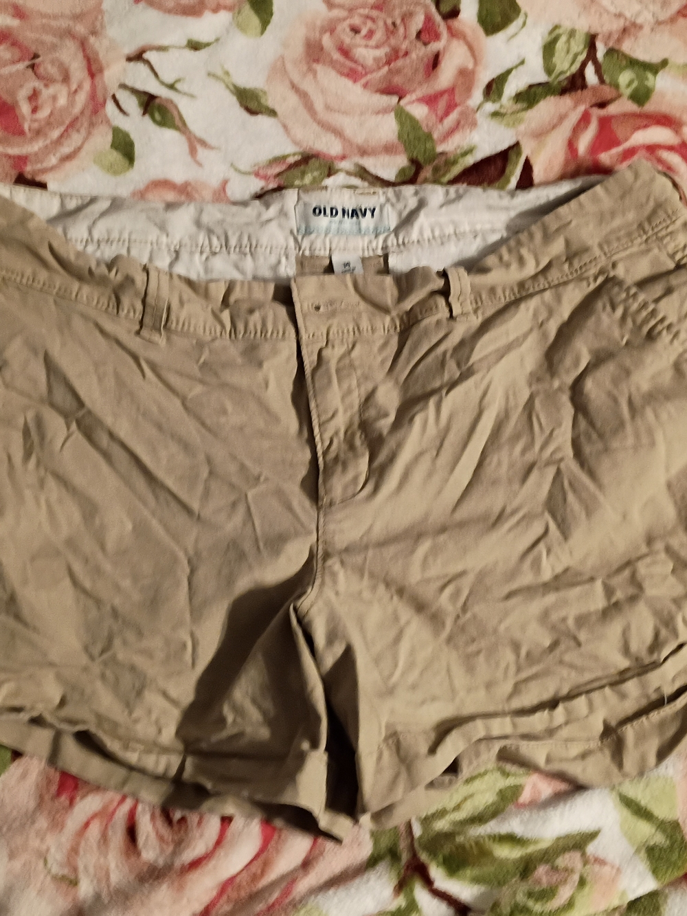 Old Navy Women's Khaki Cotton Shorts